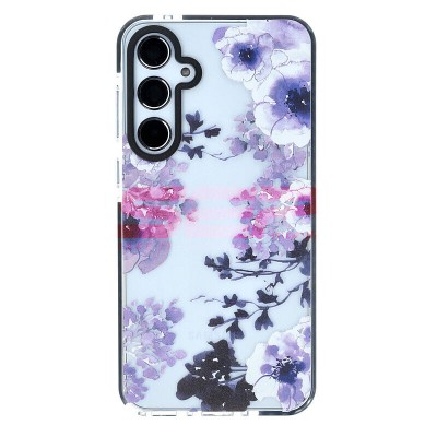 Husa Samsung Galaxy A55, Antishock, Flowers Dark