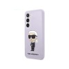 Husa Samsung Galaxy S23 Plus, Originala Karl Lagerfeld,Silicone Ikonik Karl, Mov