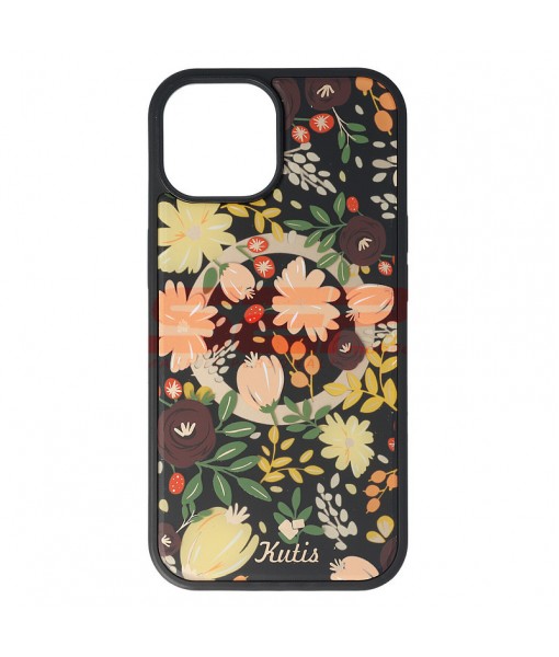 Husa iPhone 15, Antishock cu functie Magsafe, 3D Flowers3