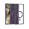 Husa Samsung Galaxy S23 Ultra, Crystal Glitter MagSafe cu Protectie La Camere, Deep Purple