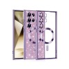 Husa Samsung Galaxy S23 Ultra, Crystal Glitter MagSafe cu Protectie La Camere, Light Purple