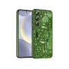 Husa Samsung Galaxy S24 Plus, Crystal Glitter MagSafe cu Protectie La Camere, Green