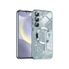 Husa Samsung Galaxy S23 FE, Crystal Glitter MagSafe cu Protectie La Camere, Light Blue